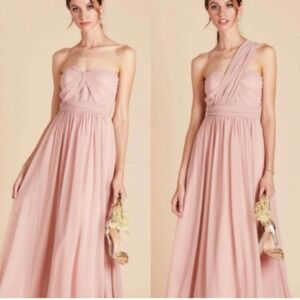 Birdy Grey Rose Quartz Grace Convertible Bridesmaid Dress Large NWT